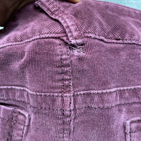 Maurices Women's Slim Wine Burgundy Corduroy Dress Mid Rise Pants Carrier Size M - Picture 7 of 10